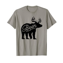 Funny Vintage Bear Beer Deer T-Shirt T-Shirt