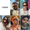 Kimorn Polarized Sunglasses Square Frame Horn Rimmed 80's Retor Glasses