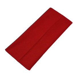 9 cm Wide Headbands Plain Stretchy Fabric Kylie Bandeau Hairband (Red)