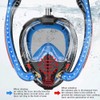 Snorkeling Mask Double Tube Silicone Full Drying Diving Mask Adults