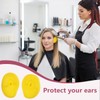 3 Pairs 5x7.5CM/2x2.95 Inch Reusable Hairdressing Silicone Ear Covers Hair
