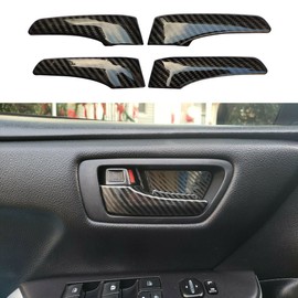 ruihe 4pc Carbon Fiber Color Inner Door Open Handle Cover Trim Fit for Highlander Camry RAV4 Hilux