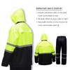 HAOKAISEN High Visibility Reflective Safety Jacket, Rain Suits for Men