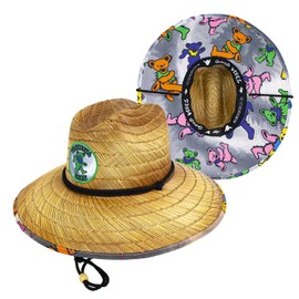 Peter Grimm, Grateful Dead Lifeguard Sunhats, Straw Unisex (Sugar) Natural