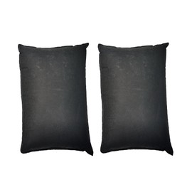 2-Pack 23.62" x 15.75" Water Activated Flood Bags Sandless Sandbags for Flooding Black