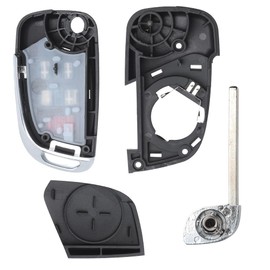 Keyecu - Carcasa modificada con 5 botones y mando a distancia para Chevy Camaro Cruze Equinox Malibu, Just a Key Shell