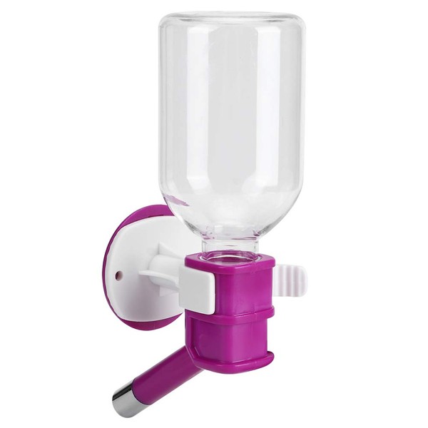 ABS Purple Pet Water Drinker Drinking Feeder Fountain Waterer with