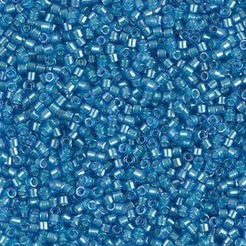 Miyuki Delica 11/0 Cylinder Seed Beads - Mint Pearl Lined Azure - DB1709 5 Grams