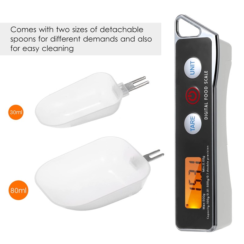 BSEWO Digital Measuring Spoon Scale, Electronic Kitchen Scale with Tare