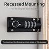 HOJLKLD Combination Locking Bolt, 4 Digit Combination Door Security Slide