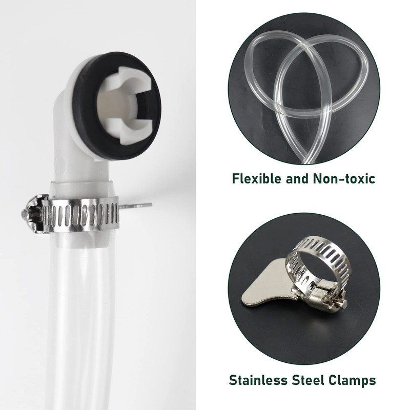 Flehomo Air Conditioner Drain Kit, 6 Feet PVC Clear Vinyl