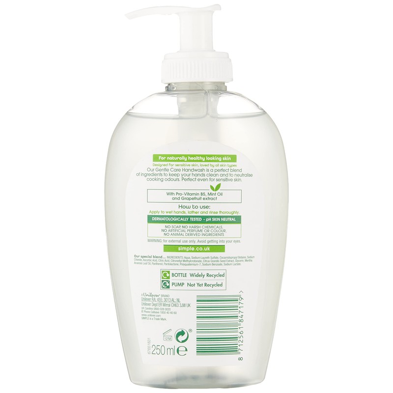 Simple - Kind to Skin Anti-Bacterial Gentle Care Handwash Mint