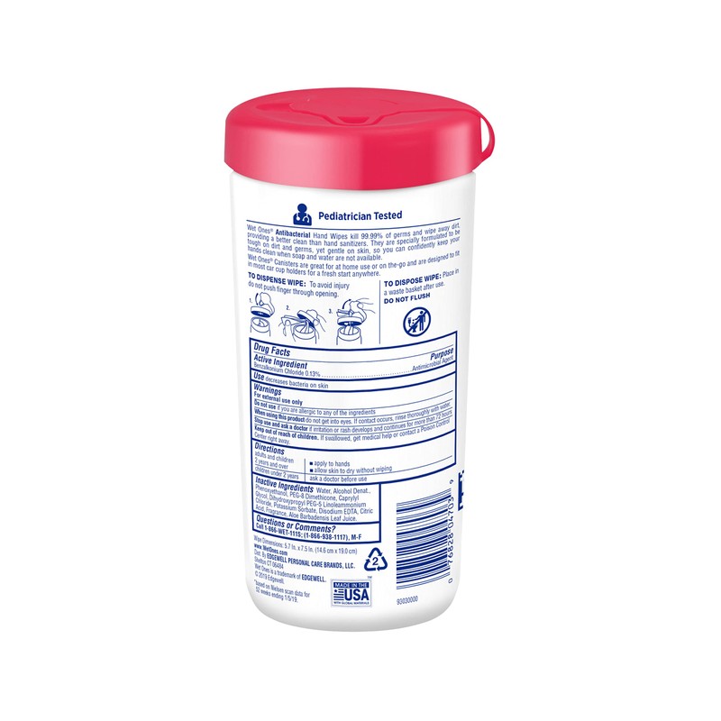 Wet Ones Antibacterial Hand Wipes, Fresh Scent Wipes | Antibacterial Wipes, Hand