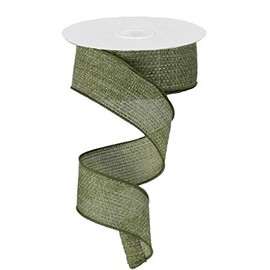 Expressions Solid Wired Edge Ribbon (1.5", Fern Green) - 10 Yards : RG12112Y