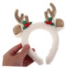 FOMIYES Christmas Reindeer Antlers Headband Plush Holiday Hair Hoop for