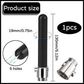 1 Piece Shower, Shower for Men, Shower for Women, Shower for Intercourse, Shower Attachment Shower, Shower, Shower, Douche, Autoclavable, Enema with 5