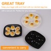 Gorander Plastic Deviled Egg Food Tray Six Egg Halves with