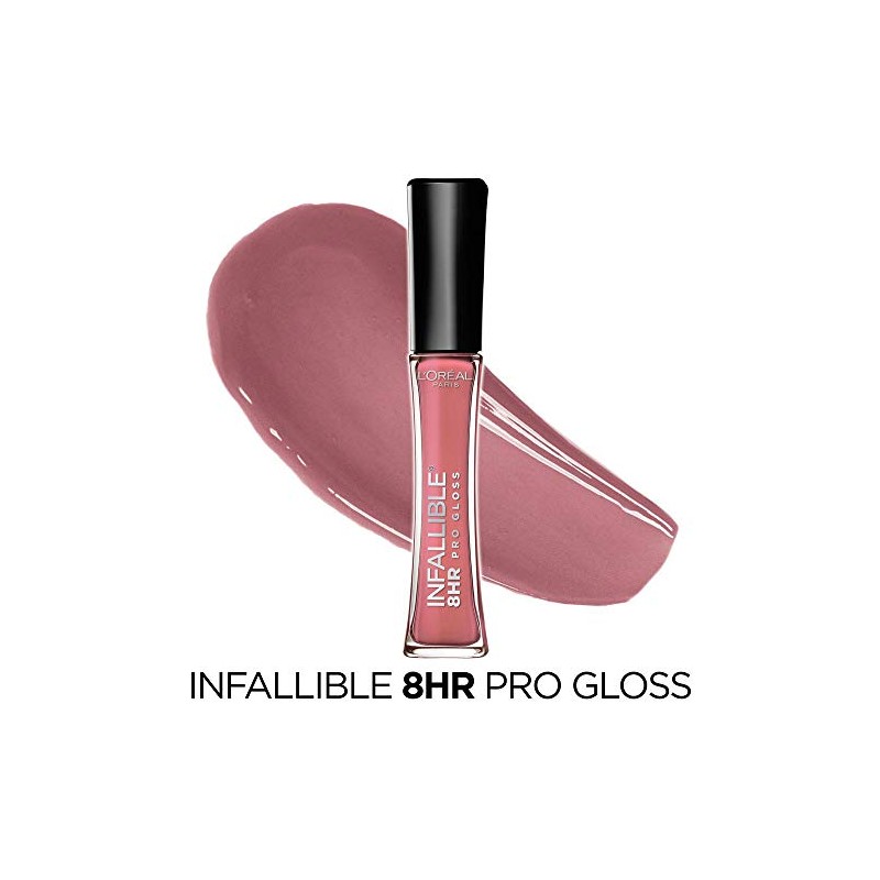 L'Oreal Paris Makeup Infallible - Brillo labial hidratante de 8