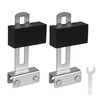 2-Pack Square Gate Magnet with Mounting Bracket & Wrench for