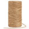 tenn well 2mm Jute Twine String, 100m Natural Twine Garden String for Gift Wrapping, Packing and Crafts Decorations (Brown)