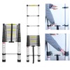 Telescoping Extension Ladder 6.2M/20.35ft Aluminium Extension Telescopic Ladder Multi-Purpose Foldable