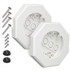 Vinyl Siding Mounting Kit, Light Mounting Block with Built-in Electrical
