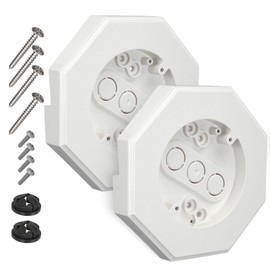 Vinyl Siding Mounting Kit, Light Mounting Block with Built-in Electrical Box, 8141 Vertical Kit, 1/2 inch Lap Siding, Black 1 Pack