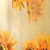 Kuuleyn Sunflower Curtains, Window Tulle Curtain, Sunflower Pattern Curtain, Home