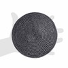 FitLit Round Woven Plcemts Placemats 18cm Dining Table Mats (Black)