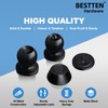 BESTTEN 2 Pack Keyed Same Exterior Door Knobs and Single