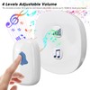 100DB Wireless Doorbell Waterproof 38 Melody Adjustable Volume 100m Range