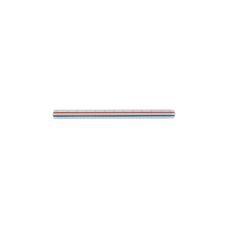 Pickett Professional Metric Color-Coded Triangular Scale, 12 Inches Long, 1