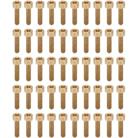50Pcs Cap Hex Socket Screw Copper Fastener Hardware Tools Industrial Supplies M4M4x16