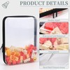 YOPCDJ Juego de 3 Bolsas Transparentes Impermeables con Cierre Negro