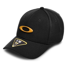Oakley Tincan Hat para Hombre, Blackout/Pure Gold, Large-X-Large