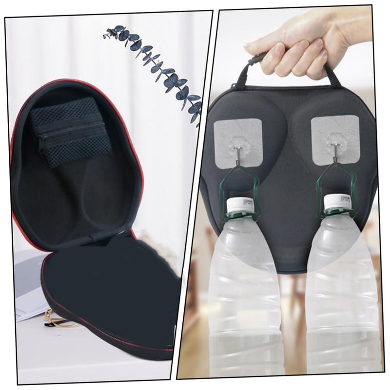 LABRIMP 1pc Headphone Storage Case with Mesh Pocket for Shockproof