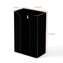 IEEK Coffee Cup Sleeve Holder,Coffee Collar Organizer for Bulk Storage,Kraft Paper Cup Sleeves Rack Black Acrylic Dispenser for Countertop and Wall Mount Disposable Cup Sleeves Organizer