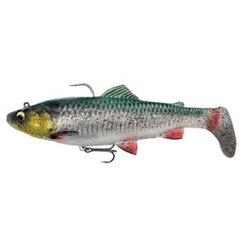Savage Gear 4D Trout Rattle Shad Fishing Hook (Green Silver-20.5cm-120g)
