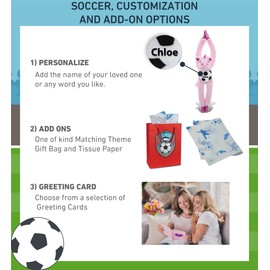 DolliBu Long Arms Unicorn Stuffed Animal with Soccer Ball Plush - Soft Plush Huggable Unicorn, Adorable Playtime Plush Toy, Cute Fantasy Gift for Kids and Adults - 21 Inches