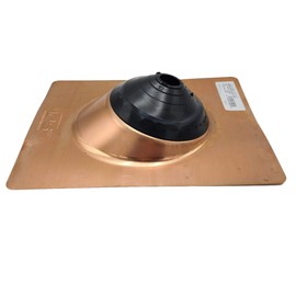 EAGLE 1 - Shingle Roof Pipe Flashing, Metal & Plastic Base, Copper Base, Shingle Roof Flashing (Multiple Colors and Sizes) Free Roofing Nails and Gloves Included (4N1, Copper Base)