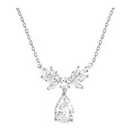 Sofia Milani - Damen Halskette 925 Silber - Engel Zirkonia Anhänger - N0834