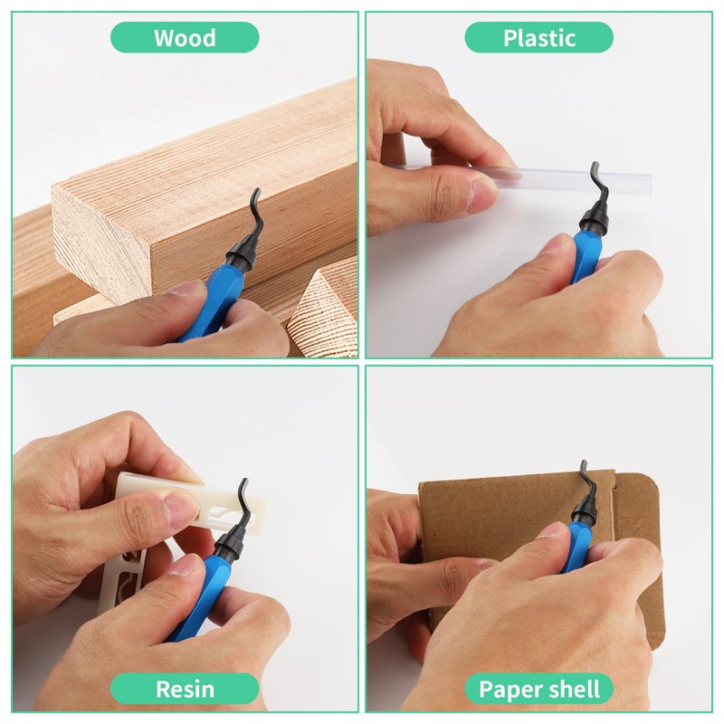 Foydream Pack of 22 Deburring Metal 360° Rotating Deburring Tool,