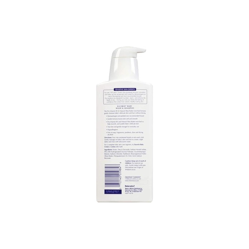 Eucerin Baby Baby Wash & Shampoo - 13.5 oz