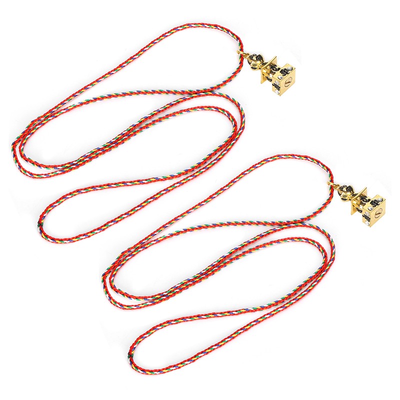 2Pcs Buddhist Pendant Vairocana Stupa Shaped Buddhism Necklace Clothing Bag
