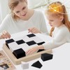 Block Puzzle, Plastic Cube Puzzle with Storage Tray Hidden Geometric