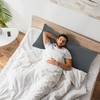 PiccoCasa Brushed Body Pillowcases with Roll Rim, Soft Breathable Delicate