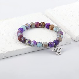 ARHTF Hummingbird Gifts for Women Hummingbird Bracelet Hummingbird Charm Hummingbird Jewelry Hummingbird Quote Hummingbird Inspirational Gift (Purple hummingbird gifts)