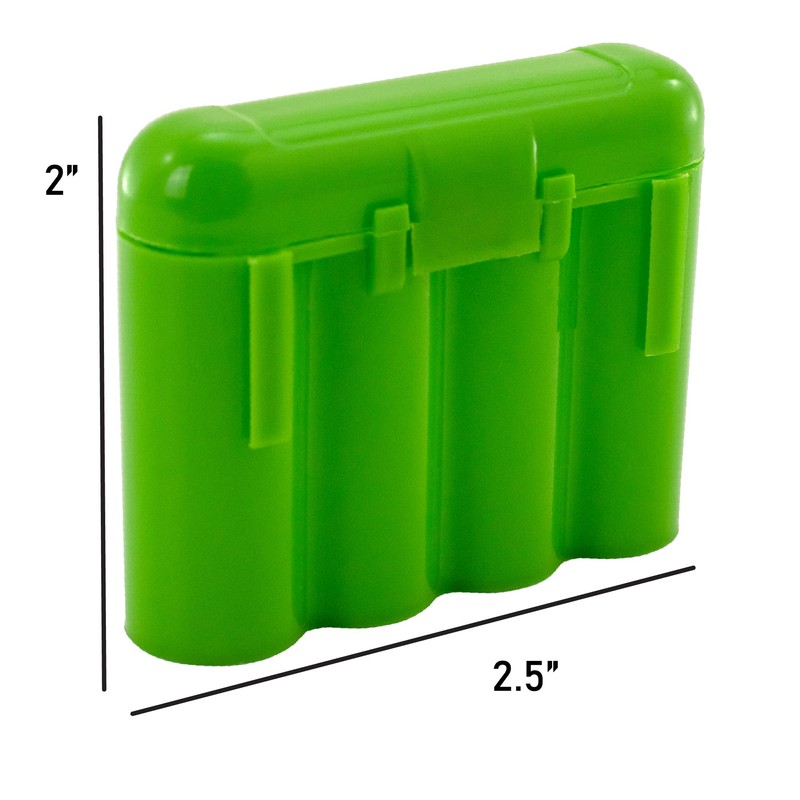 100 EBC Battery AA AAA CR123A Green Battery Holder Storage