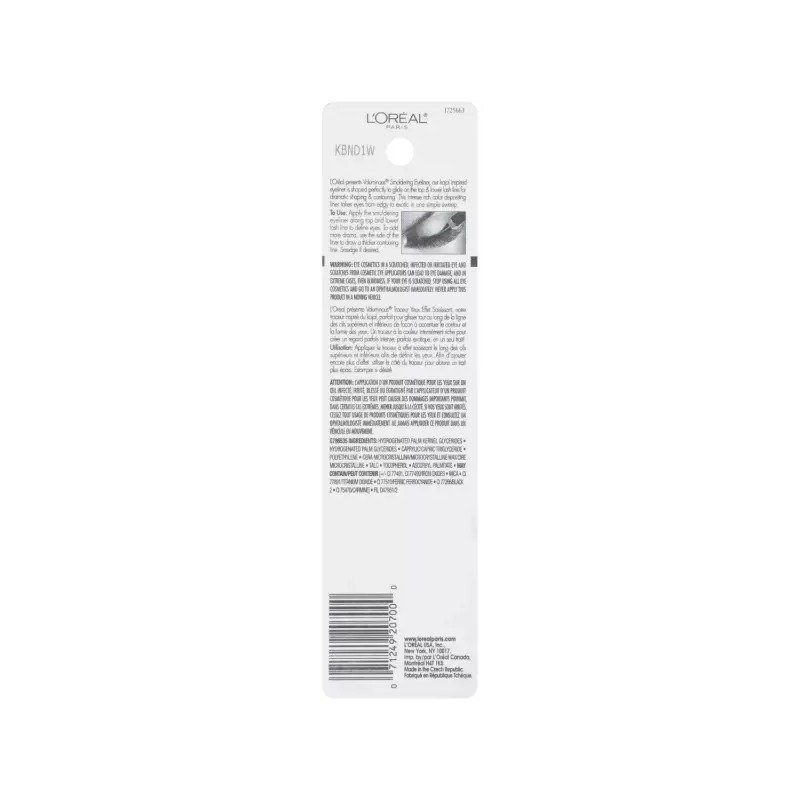 L'OREAL PARIS 로레알 파리 볼륨 스모딩 라이너 블랙 0.056온스 1카운트