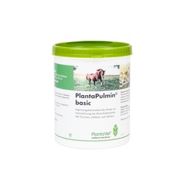 PlantaVet PlantaPulmin Basic Pellets, 1 kg, Supplementary Feed for Horses to Support Bronchial Function, With Thyme, Licorice and Wormwood, Good Acceptance